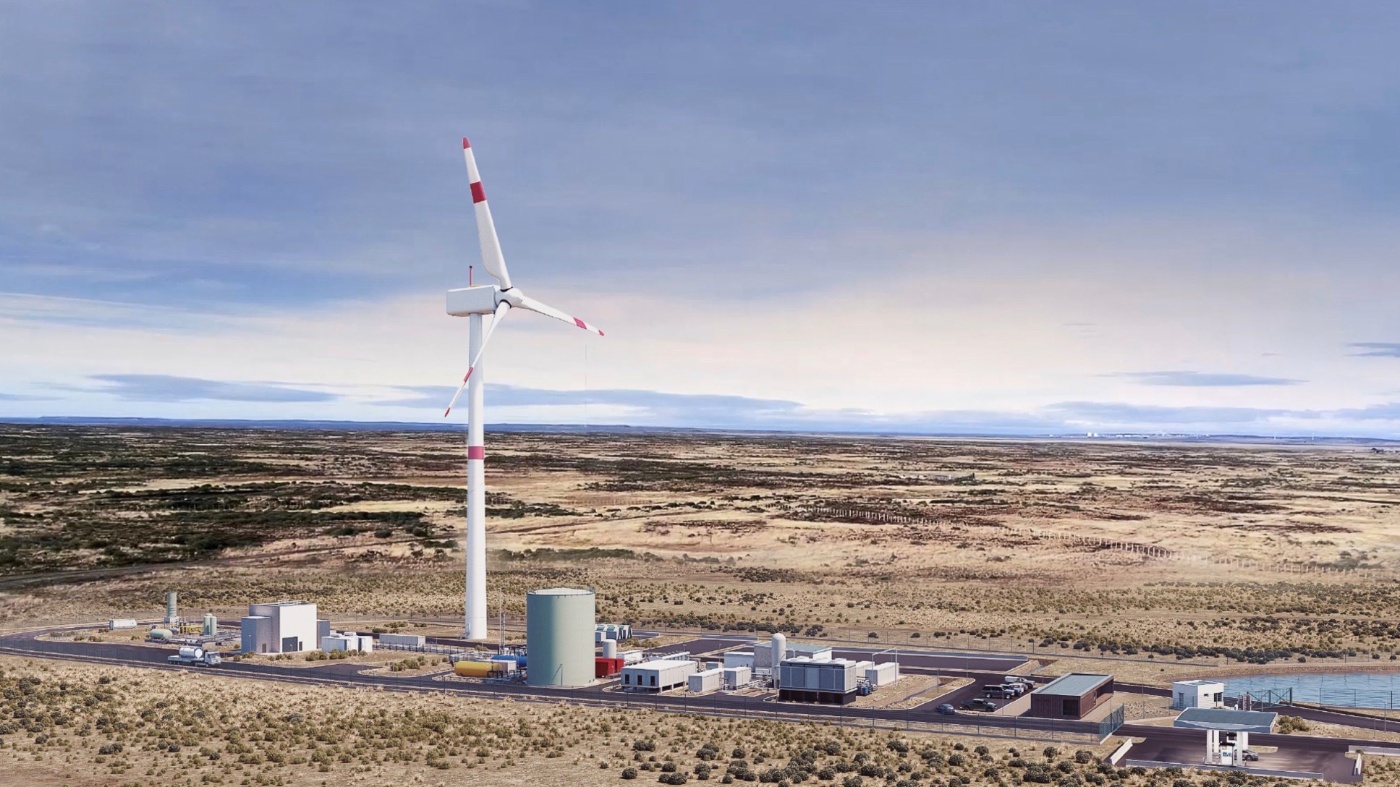 Industrieanlage zur Herstellung von E-Fuel in Punta Arenas in Chile. Foto: Porsche