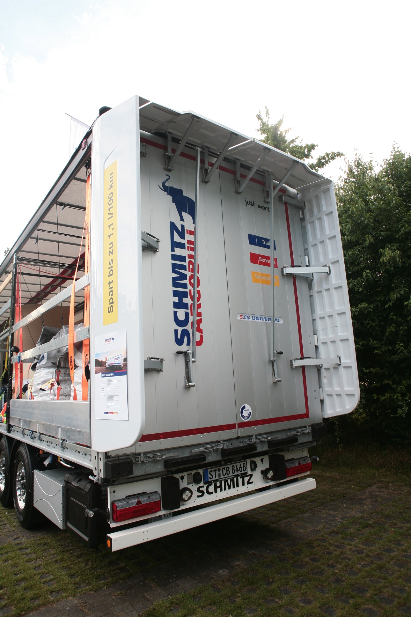 Rückseite eines Lkw