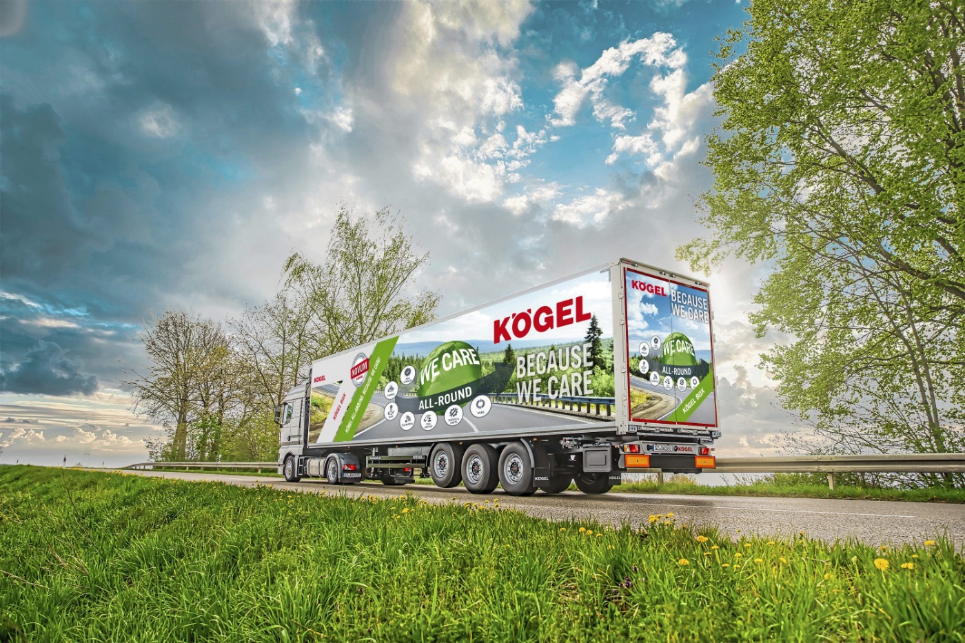 With Kögel all-round, the Burtenbach-based trailer manufacturer is presenting its added-value services. Photo: Kögel