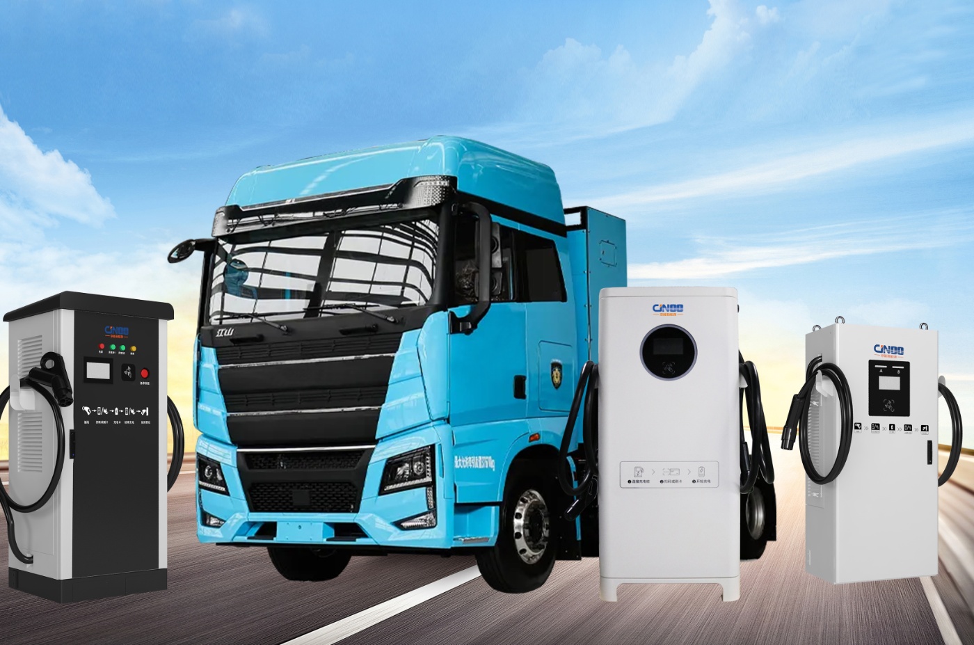 Jingneng specializes in charging technology for heavy commercial vehicles. Photo: Jingneng