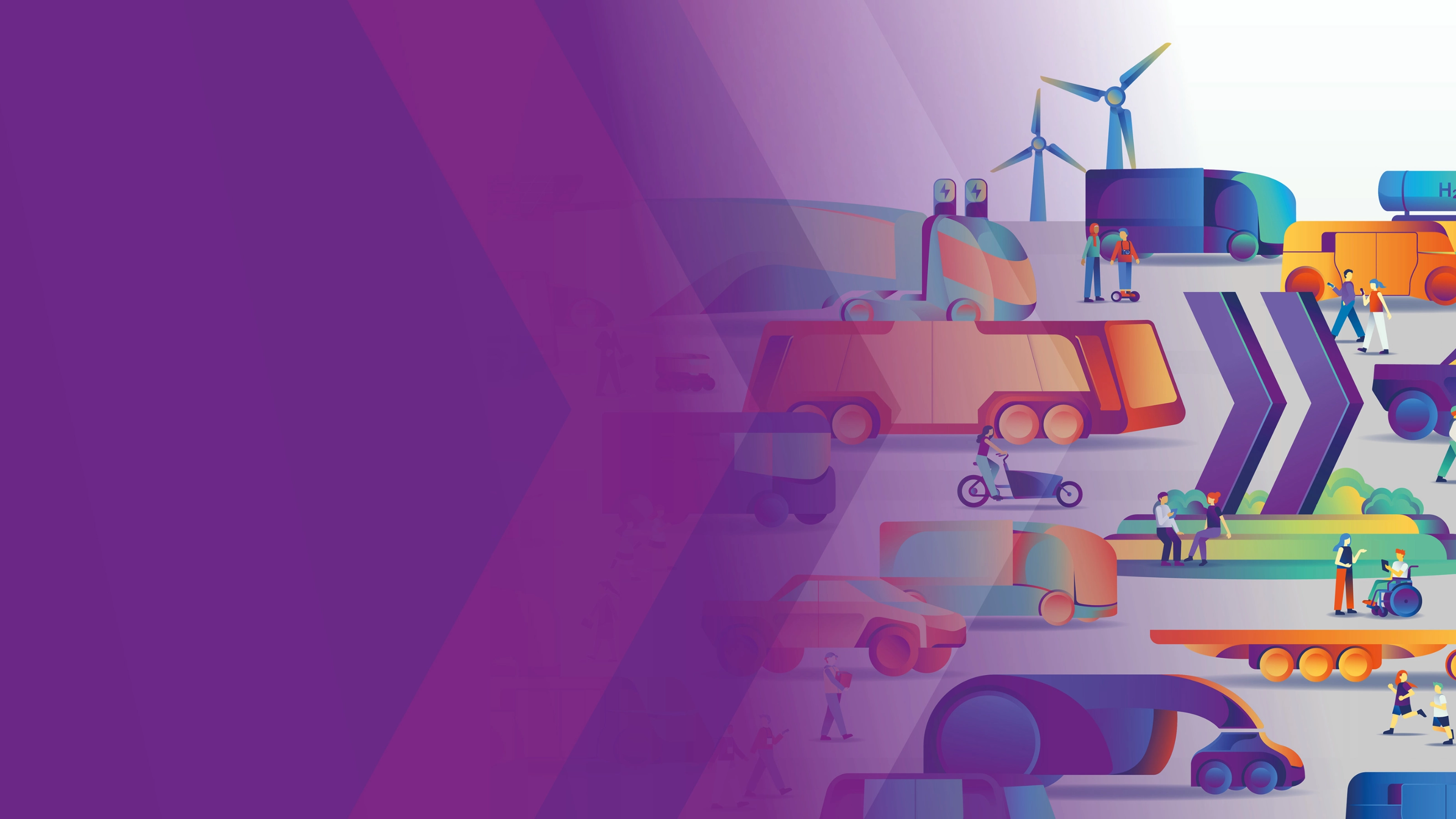 Headerbanner zur IAA Transportation mit Mobilitäts-Illustration.