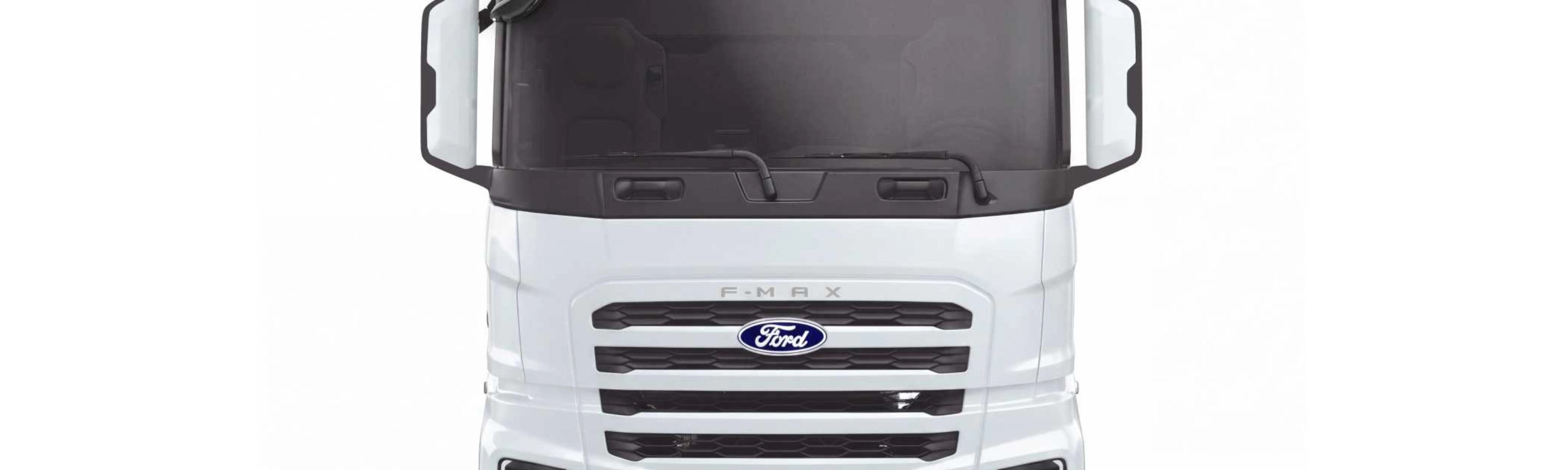 Front view of a Ford Trucks truck on a white background.