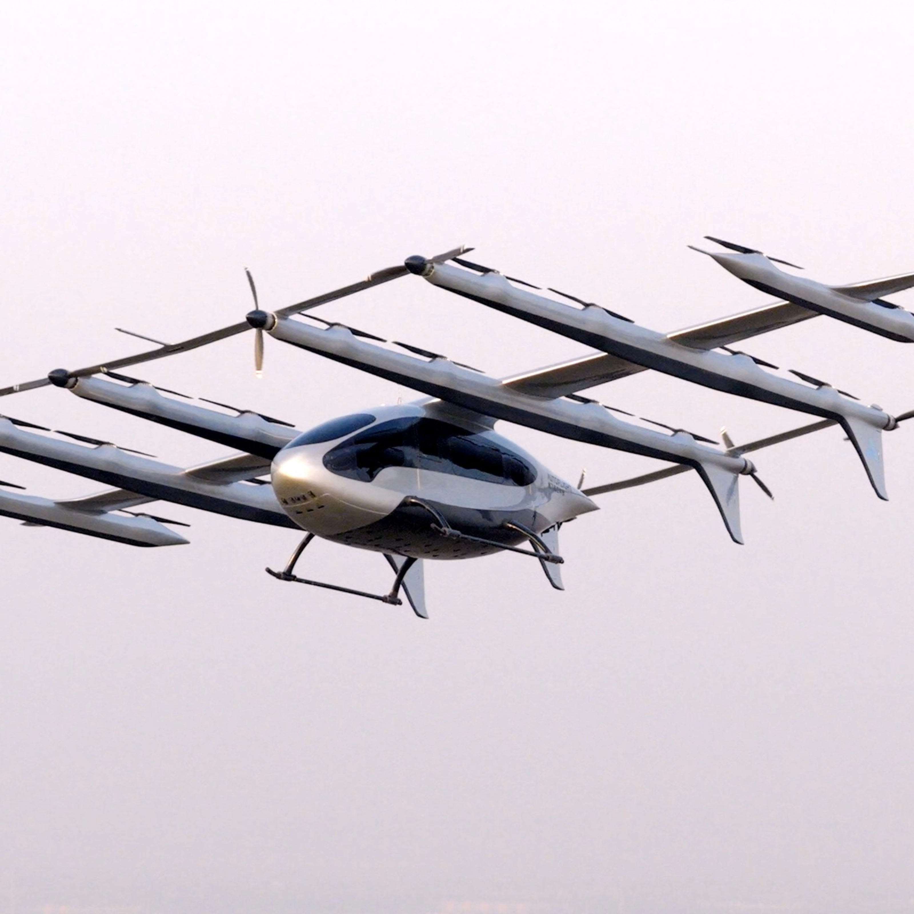 Electric air taxi with multiple roto