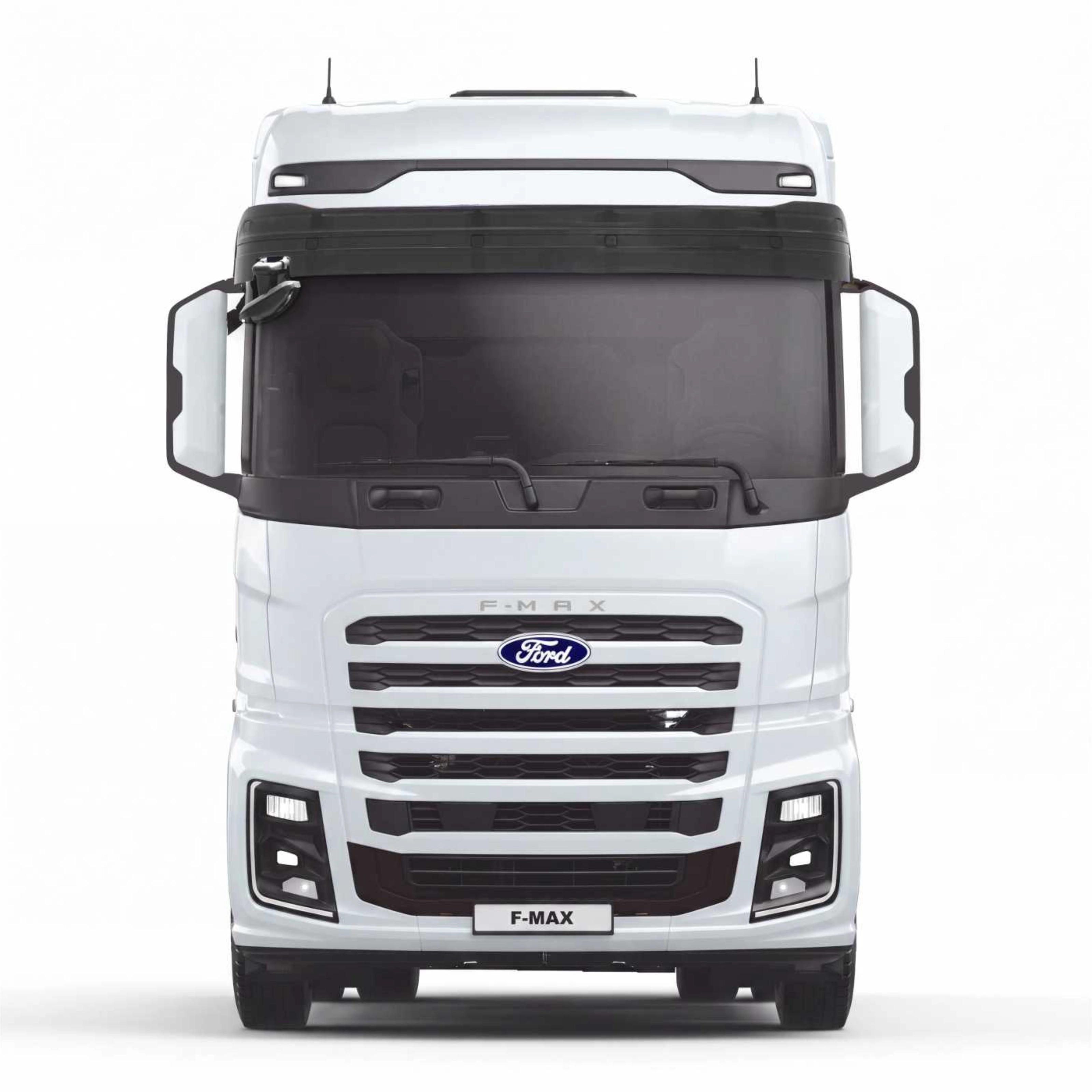 Front view of a Ford Trucks truck on a white background.