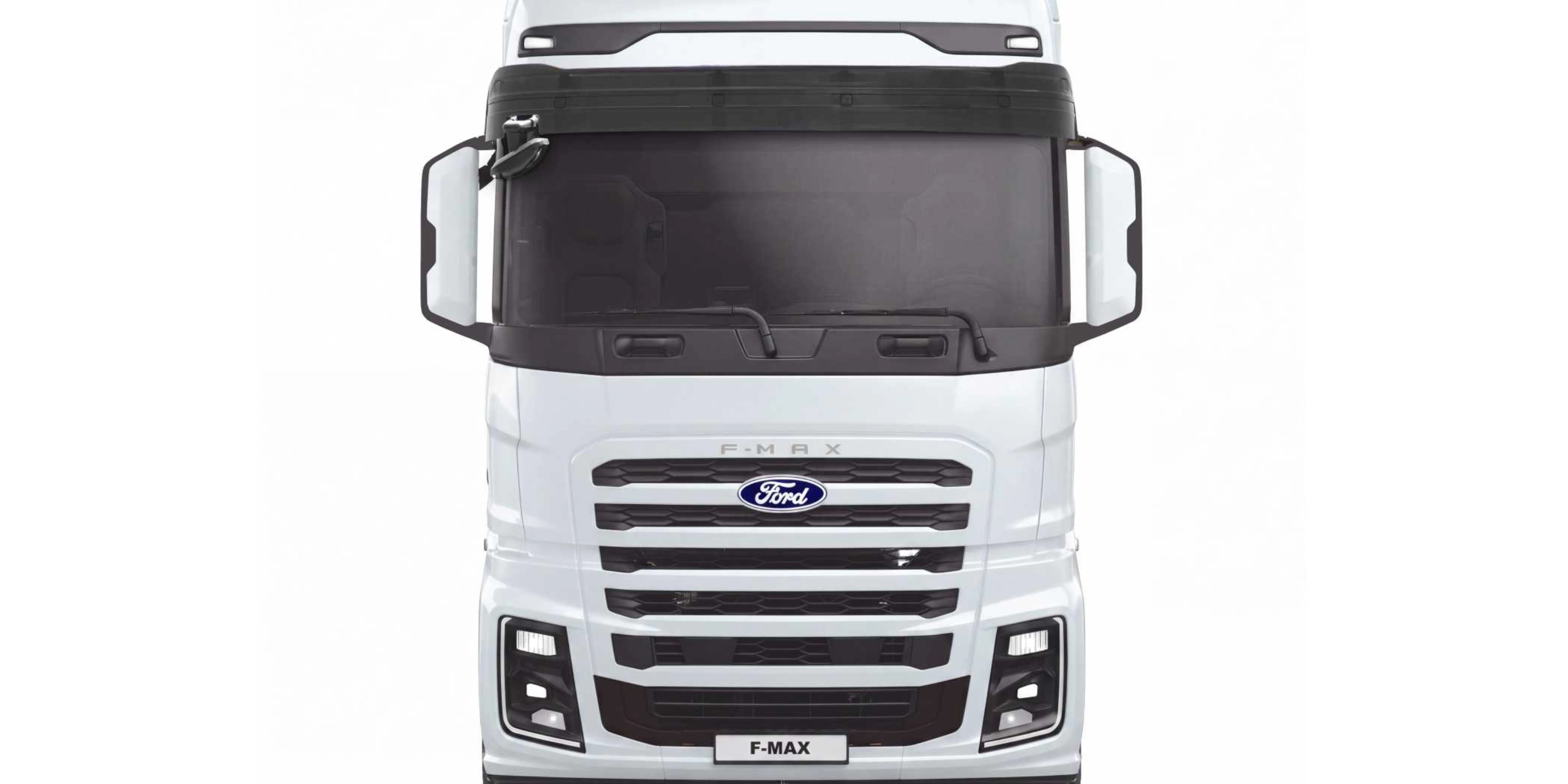 Front view of a Ford Trucks truck on a white background.