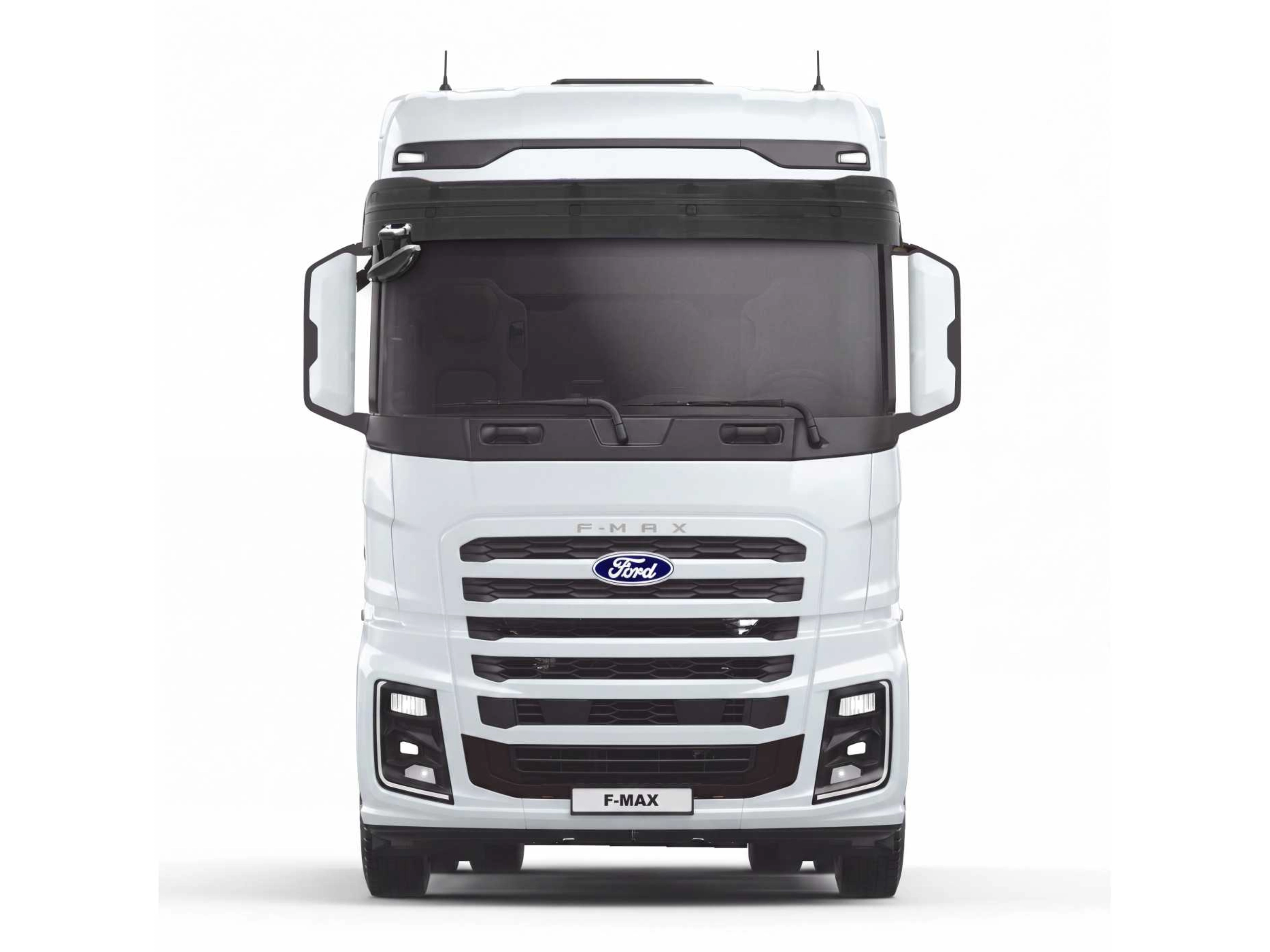 Front view of a Ford Trucks truck on a white background.