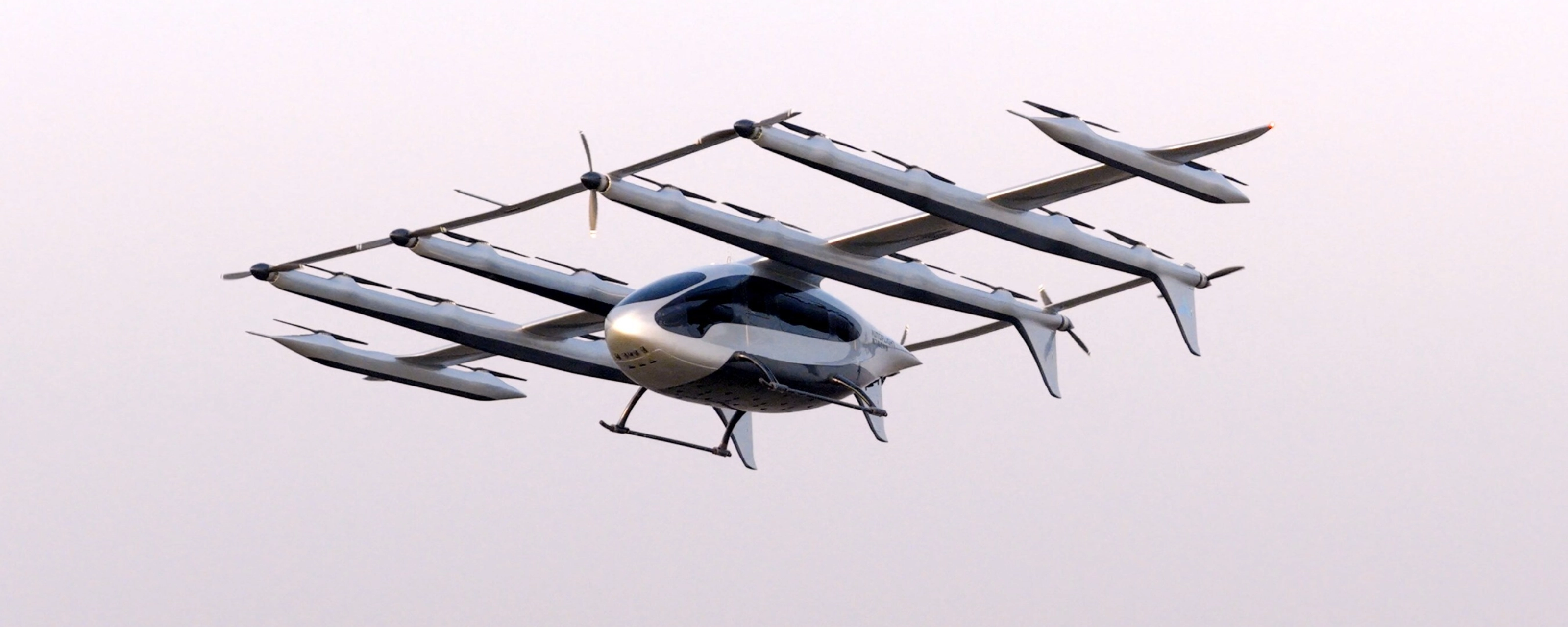 Electric air taxi with multiple roto