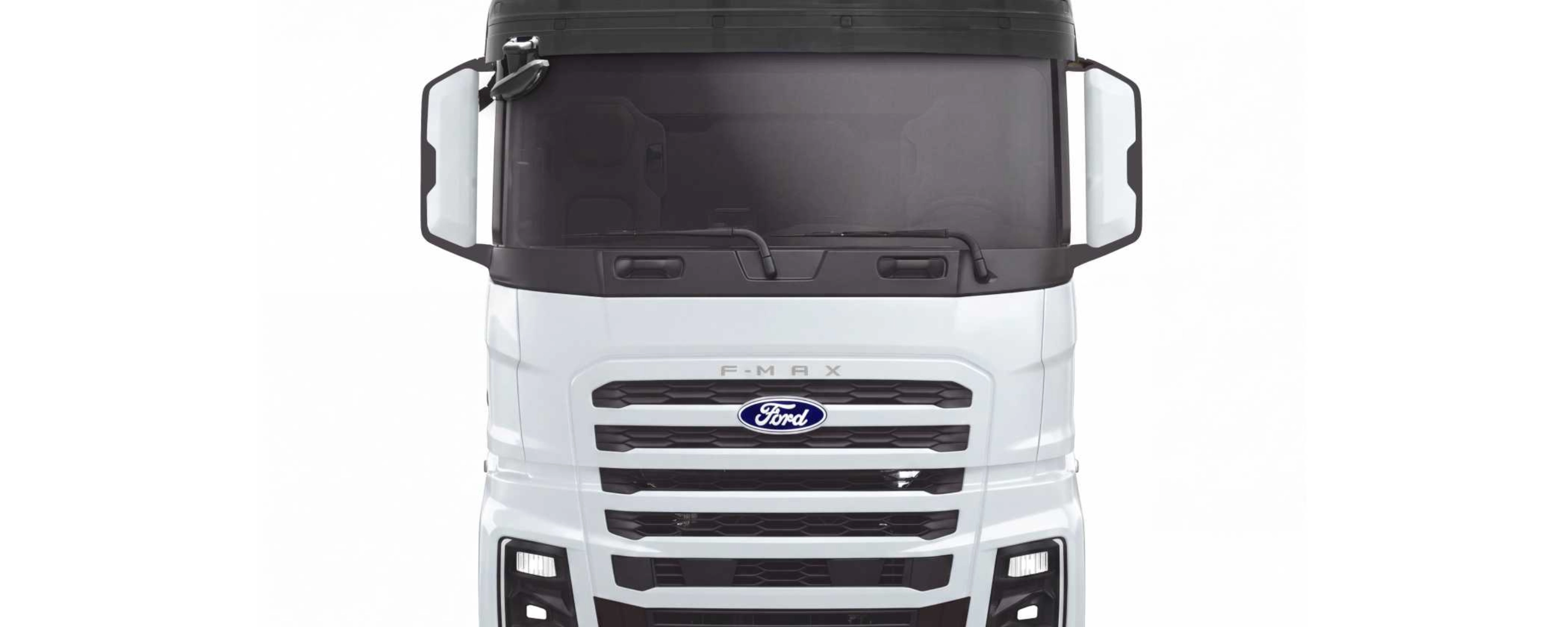Front view of a Ford Trucks truck on a white background.