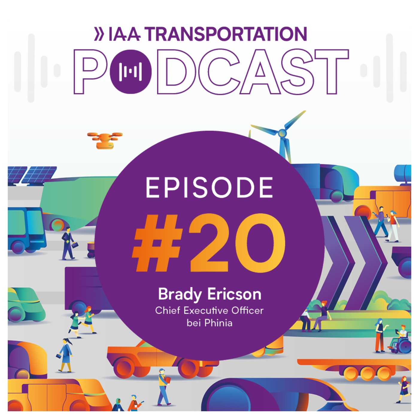 Podcast-Cover IAA Transportation, Episode 20 mit Brady Ericson.