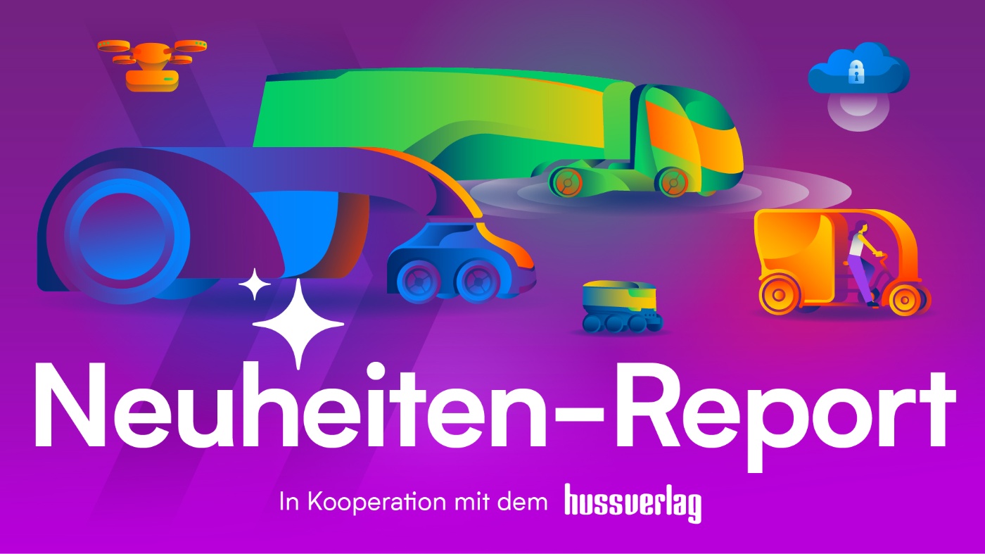 Neuheiten-Report zu Mobilitätsinnovationen mit futuristischen Fahrzeugen und sicherer Cloud.