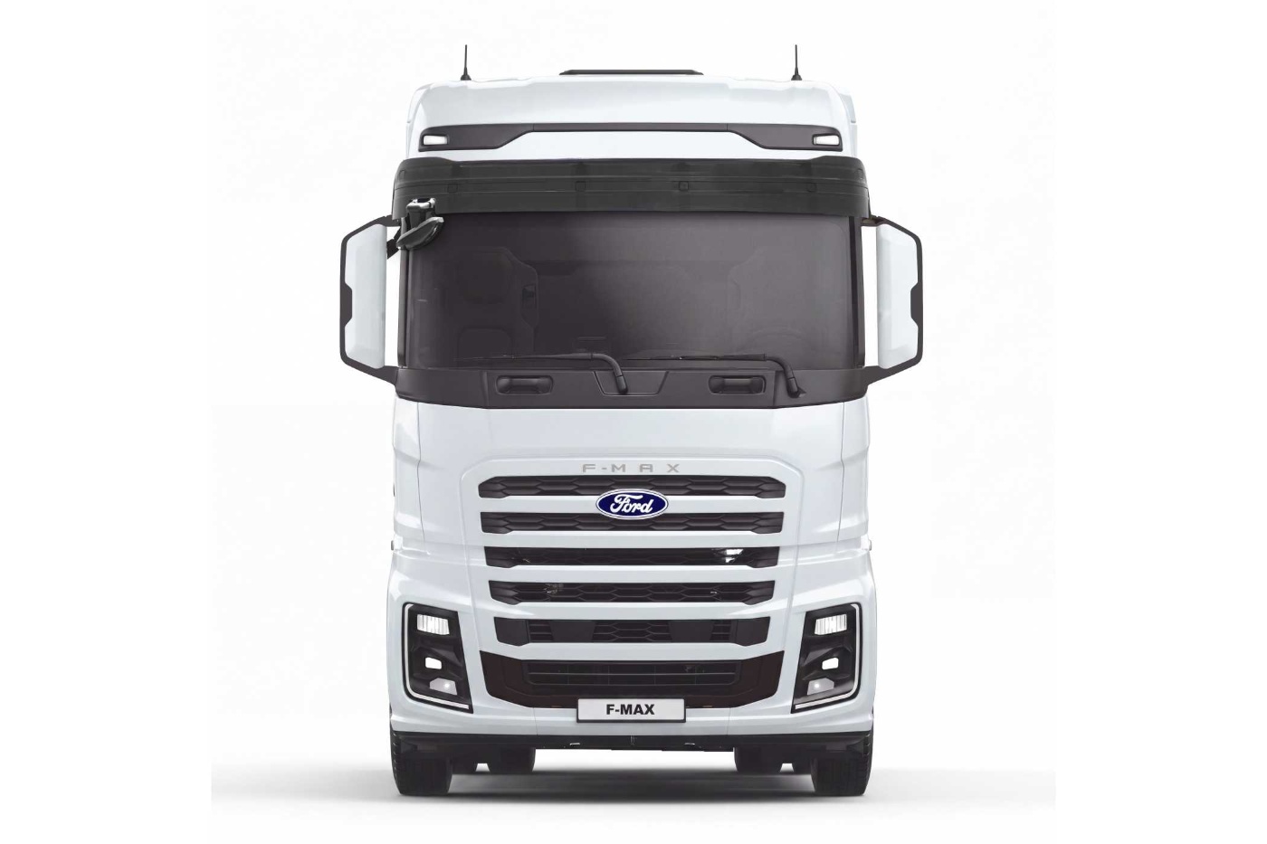 Front view of a Ford Trucks truck on a white background.