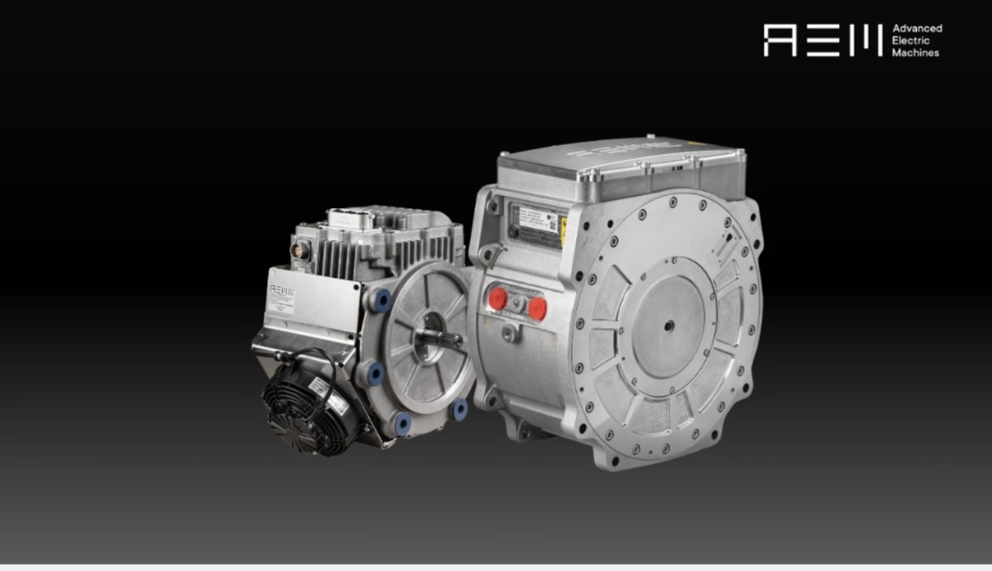Elektromotor von Advanced Electric Machines in einer Produktansicht.