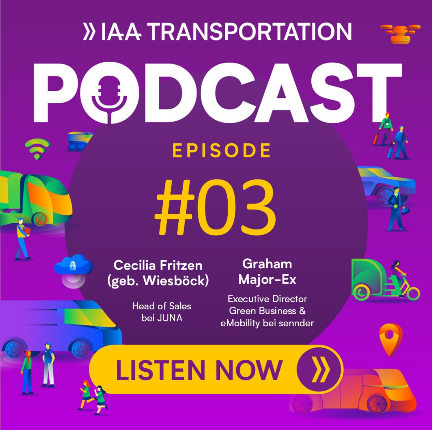 IAA Transportation Podcast Folge 03 mit Cecilia Fritzen und Graham Major-Ex.
