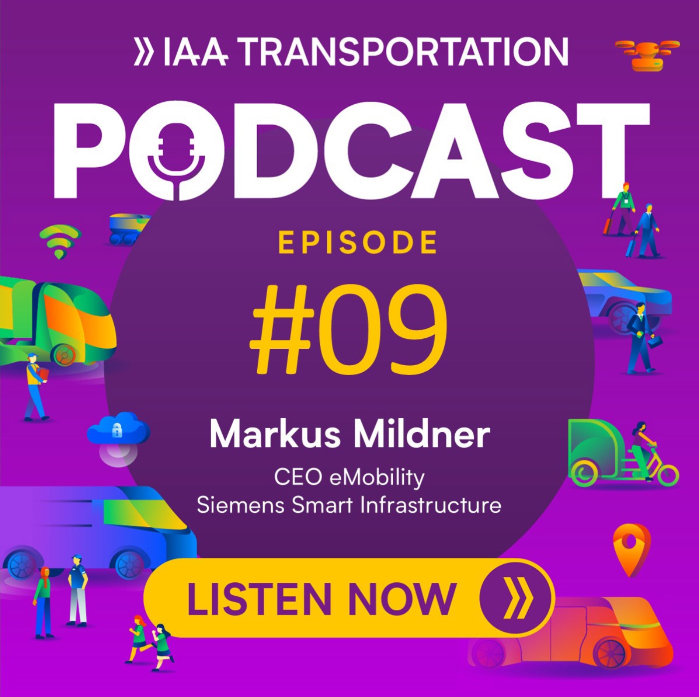 IAA Transportation Podcast episode 09 with Markus Mildner, CEO eMobility at Siemens.
