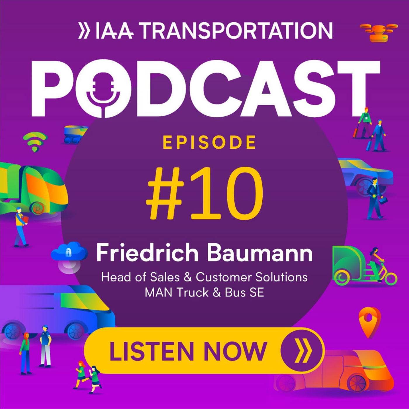 IAA Transportation Podcast, episode 10 with Friedrich Baumann from MAN Truck & Bus SE.