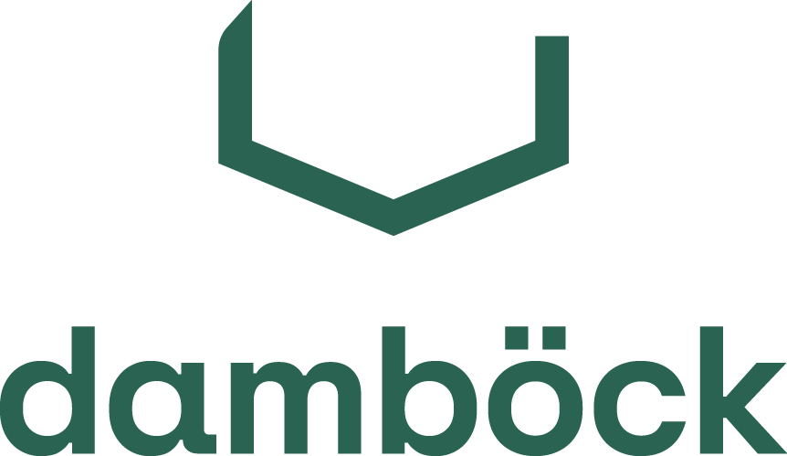Green Dambeck logo with stylized hexagon shape above the company name.